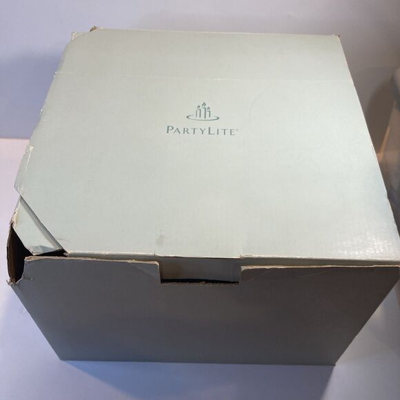 PartyLite Garden Lites 3 Wick Candle Holder Base Stand Rustic P8054B With Box - Picture 8 of 13